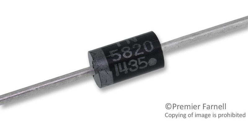 ON SEMICONDUCTOR 1N5820G SCHOTTKY RECTIFIER, 3A 20V DO-201AD