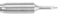 Pace 1131-0001-P1 Soldering Iron Tip Conical Sharp 0.8 mm Width Accudrive Blue Series