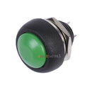 Tanotis  12mm Waterproof Momentary ON/OFF Push Button Mini Round Switch Green