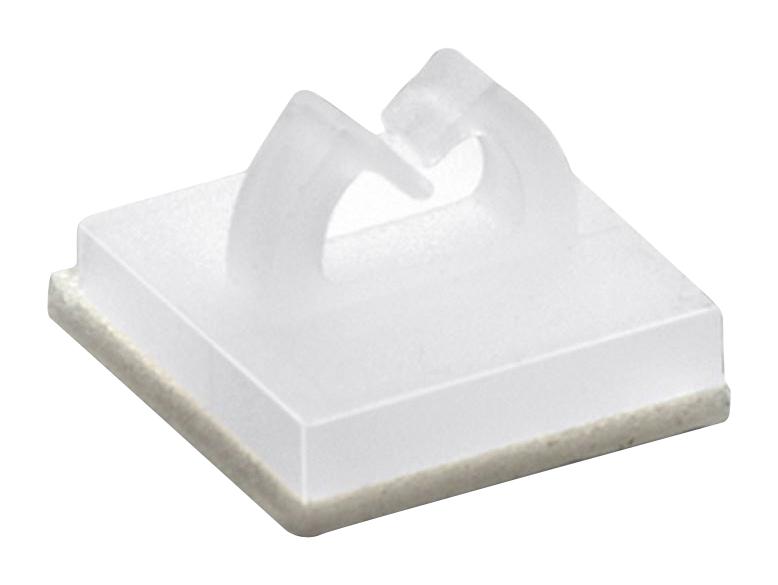 Wurth Elektronik 522210000 Fastener Adhesive Backed Cable Clip Nylon 6.6 (Polyamide 6.6) Natural 9.5 mm New