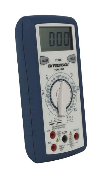 B&K Precision BK2704C Handheld Digital Multimeter Kit 2700 Series 2000 Count Manual 3.5 Digit 10 A 1 kV