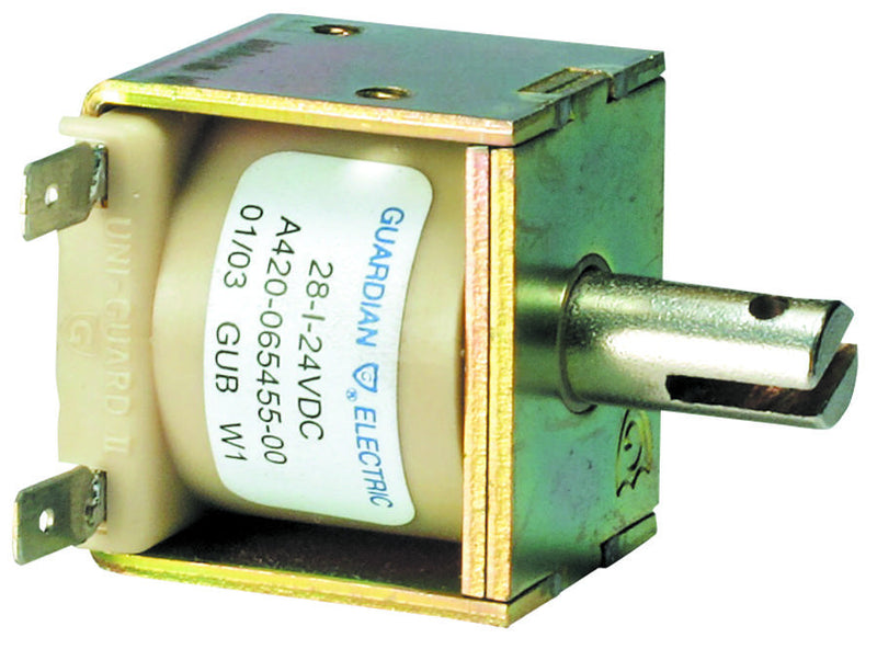 GUARDIAN ELECTRIC 11HD-C-24D SOLENOID, CONTINUOUS, 24VDC, 7.8W, 76.3 OHM