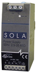 SOLAHD SDN2.5/20RED DC-DC CONVERTER, DIN RAIL, 1 O/P, 480W, 20A, 24V