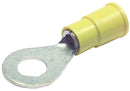 MULTICOMP CRS-TV-1025 TERMINAL, RING TONGUE 1/4IN CRIMP YELLOW