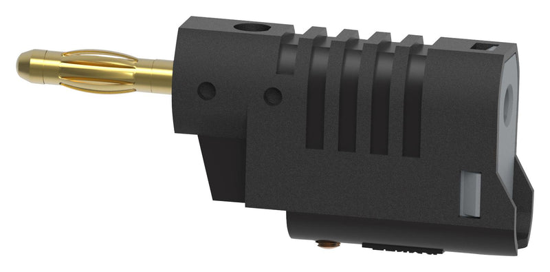 Tenma 72-13718 Banana Test Connector Plug Cable Mount 36 A 70 VDC Gold Plated Contacts Black