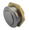 ITW SWITCHES 57-111 Vandal Resistant Switch, 57 Series, SPST-NO, Chrome, Solder, 400 mA, 125 V
