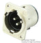 NEUTRIK NC3MDM3V XLR Audio Connector, 3 Contacts, Plug, Panel Mount, Gold over Silver Plated Contacts, Metal Body