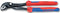 KNIPEX 8702250 250mm Adjustable Water Pump Pliers with Two Colour Dual Component Handles