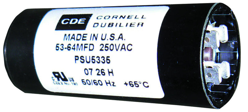 CORNELL DUBILIER PSU27015A ALUMINUM ELECTROLYTIC CAPACITOR 270-324UF 125V, 20%, QC
