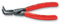 KNIPEX 48 21 J01 J1 Precision Bent Tip Internal Circlip Pliers with Non-slip Plastic Coated Handles