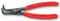 KNIPEX 49 21 A01 130mm Length A01 Precision Bent Tip External Circlip Plier