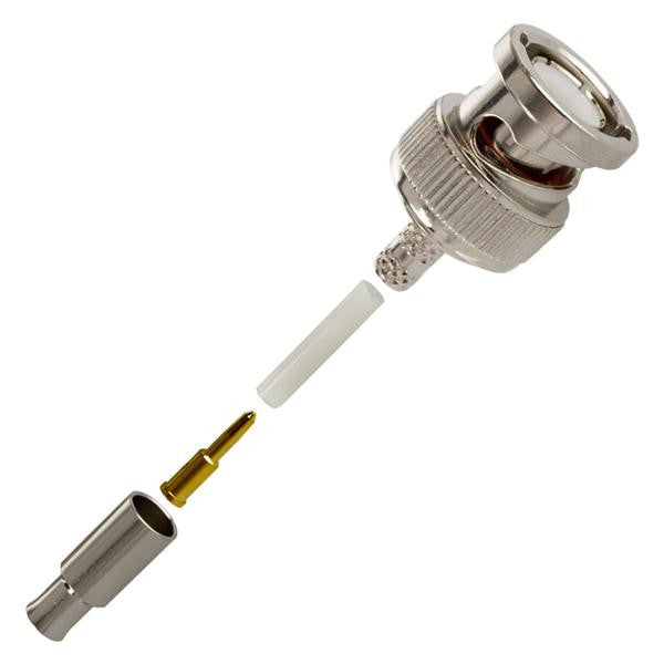 AMPHENOL RF 31-321-RFX RF/COAXIAL, BNC PLUG, STRAIGHT, 50 OHM, CRIMP