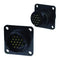 AMP - TE CONNECTIVITY 206430-3 CIRCULAR CONNECTOR RECEPTACLE, SIZE 11, 4 POSITION, PANEL