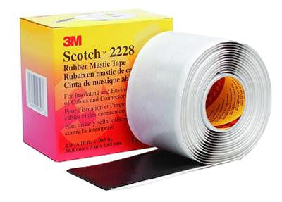 3M 2228 (2&quot;X10FT) TAPE, INSULATION, BLACK, 51MMX3.05M