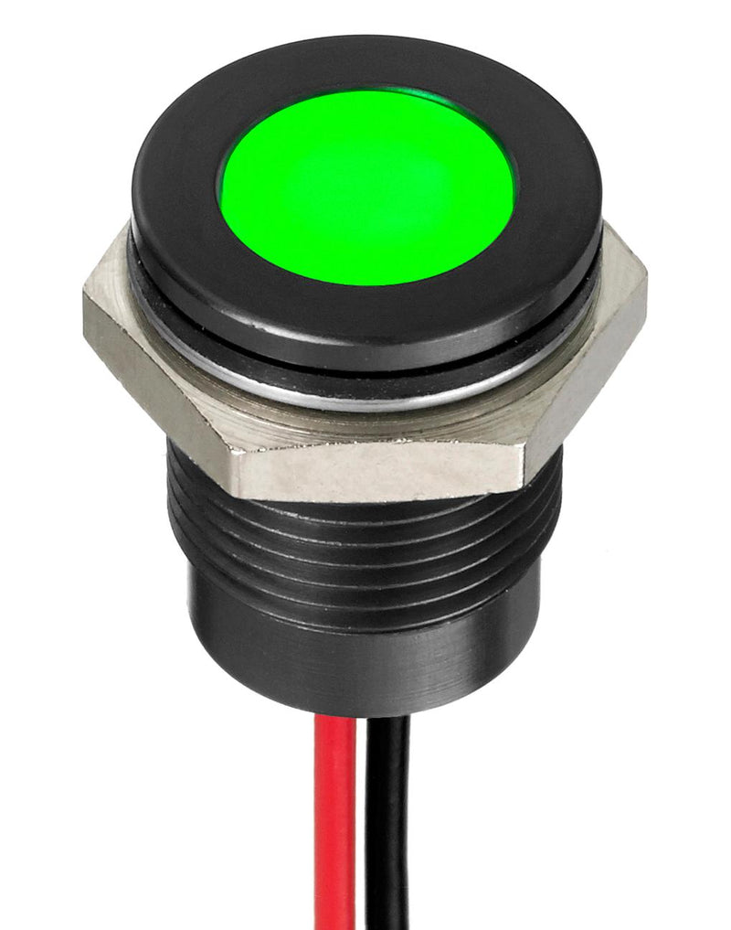 Apem Q14F5BZZRYG24E Multicolour Panel Indicators Red Yellow Green 14 mm R 20mA Y G