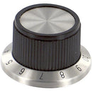 ALCOSWITCH - TE CONNECTIVITY PKD70B101/4 STRAIGHT KNURLED SKIRT KNOB, 6.35MM