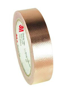 3M 1245 TAPE (1/2) TAPE, FOIL SHIELD, COPPER, 0.5INX18YD