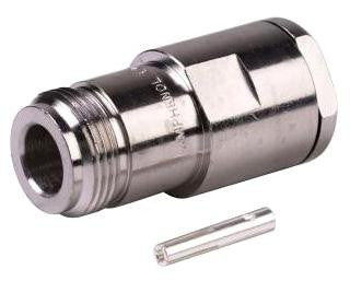 AMPHENOL RF 82-63-RFX RF/COAXIAL N JACK STR 50 OHM CLAMP/SOLDER