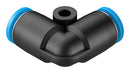 Festo QSL-4 Pneumatic Fitting Push-In L-Fitting 14 bar 4 mm PBT (Polybutylene Terephthalate) QSL