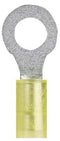 PANDUIT PN10-8R-D TERMINAL, RING TONGUE, #8, 10AWG, YEL