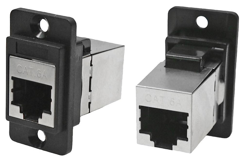 Cliff Electronic Components CP30725S In-Line Adapter Cat6 CSK Hole RJ45 Adaptor Dual Entry Feed Through Series Jack New