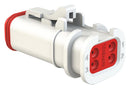 Amphenol SINE/TUCHEL AT06-4S-OMWHT Automotive Connector Housing AT Plug 4 Ways