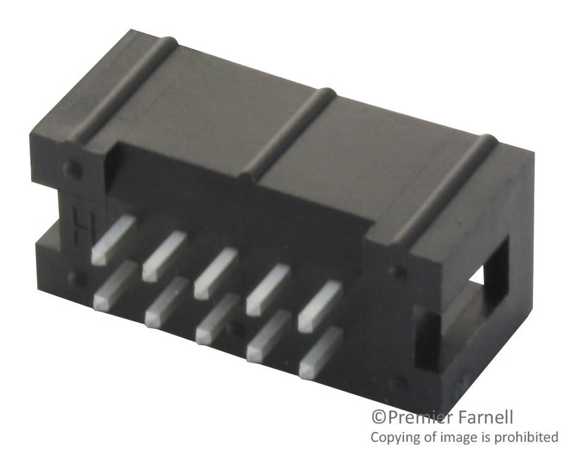 AMP - TE Connectivity 1761681-3 1761681-3 Pin Header Wire-to-Board 2.54 mm 2 Rows 10 Contacts Through Hole Straight AMP-LATCH