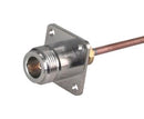 HUBER+SUHNER 25_N-50-3-9/133_NE RF / Coaxial Connector N Straight Flanged Jack Solder 50 ohm