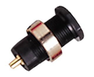 POMONA 5931-0 BANANA JACK, 25A, SOLDER, BLACK
