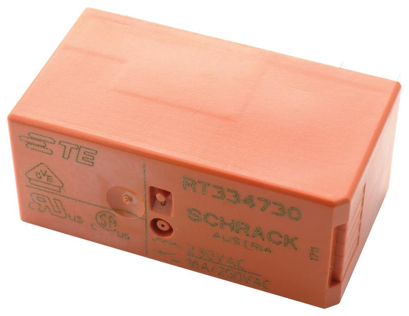 Schrack - TE Connectivity 2-1393240-7 Power Relay SPST-NO 12 VDC 16 A RT1 Inrush Series Through Hole Latching Single Coil