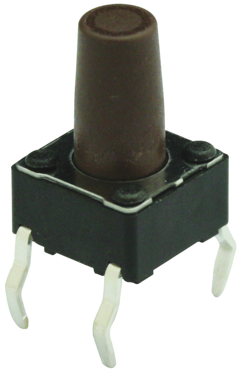 MULTICOMP MC32830 SWITCH, TACTILE SPST, 50mA, THROUGH HOLE