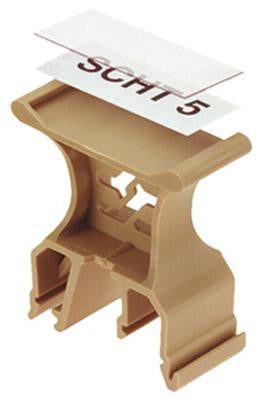 WEIDMULLER 0292460000 TERMINAL MARKER CARRIER, CLIP-ON, POLYAMIDE, BEIGE, 44.5MM X 19.5MM