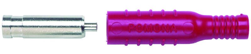 POMONA 5167-2 BANANA JACK, 15A, CRIMP/SOLDER, RED