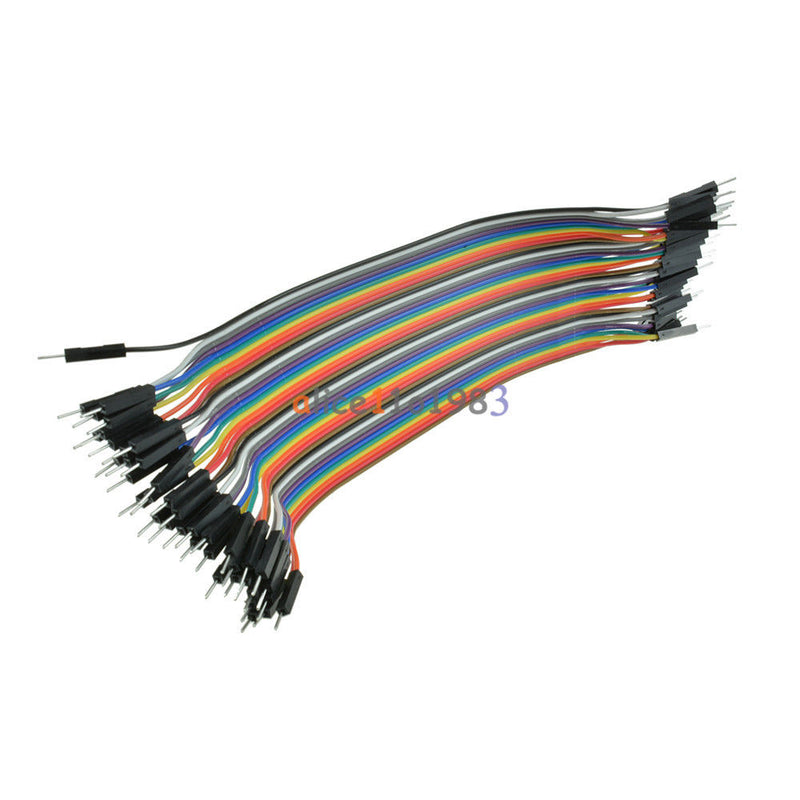 Tanotis 10 x 40PCS Dupont wire jumper cables 20cm 2.54MM male to male 1P-1P For Arduino