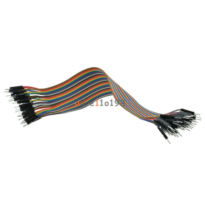 Tanotis 10 x 40PCS Dupont wire jumper cables 20cm 2.54MM male to male 1P-1P For Arduino