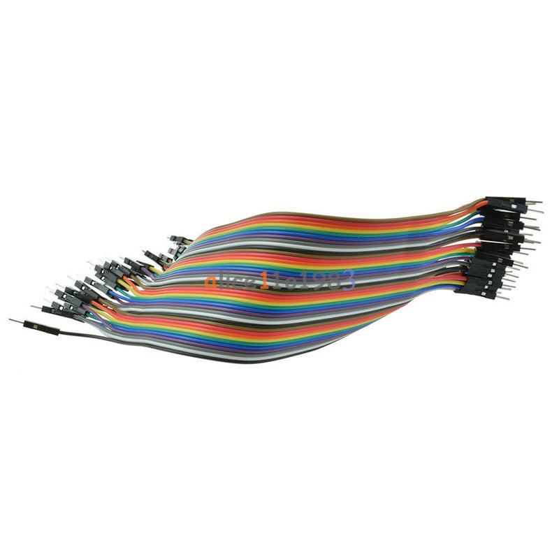 Tanotis 10 x 40PCS Dupont wire jumper cables 20cm 2.54MM male to male 1P-1P For Arduino