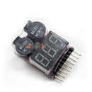 Tanotis 1-8S Battery Voltage 2IN1 Tester Low Voltage Buzzer Alarm