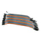 Tanotis 10 x 40PCS Dupont wire jumper cables 20cm 2.54MM male to male 1P-1P For Arduino