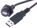 L-COM WPUSBAX-3M COMPUTER CABLE, USB, 3M, BLACK