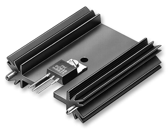 FISCHER ELEKTRONIK SK 409/38,1 STS Heat Sink, TO-220/TO-3P, TO-3P, TO-220, 7 &deg;C/W, 38.1 mm, 45 mm, 12.7 mm