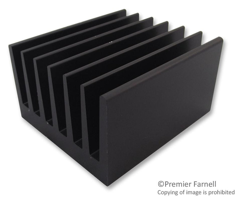 FISCHER ELEKTRONIK SK 100/75 SA Heat Sink, Standard Extruded, Black Anodized, 1.9 &deg;C/W, 40 mm, 66 mm, 75 mm