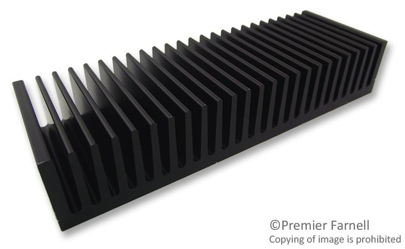 FISCHER ELEKTRONIK SK 58/50 SA Heat Sink, Standard Extruded, Black Anodized, 1.7 &deg;C/W, 27 mm, 150 mm, 50 mm