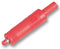 STAUBLI 24.116-22 4mm Shrouded Plug to 4mm Socket Test Lead Adaptor in Red