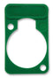 NEUTRIK DSS-5 Connector Accessory, Green, Lettering Plate, D Shape Connectors, etherCON Series