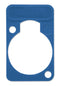 NEUTRIK DSS-6 Connector Accessory, Blue, Lettering Plate, D Shape Connectors