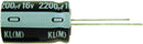 NICHICON UKL1E101KPDANATD ALUMINUM ELECTROLYTIC CAPACITOR, 100UF, 25V, 10%, RADIAL