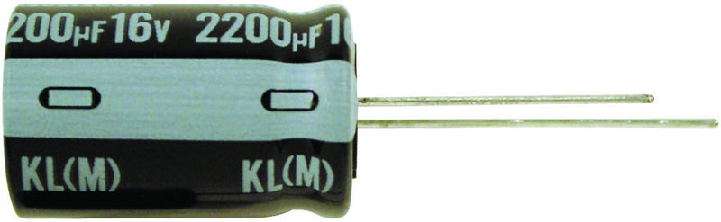 NICHICON UKL1E101KPDANATD ALUMINUM ELECTROLYTIC CAPACITOR, 100UF, 25V, 10%, RADIAL