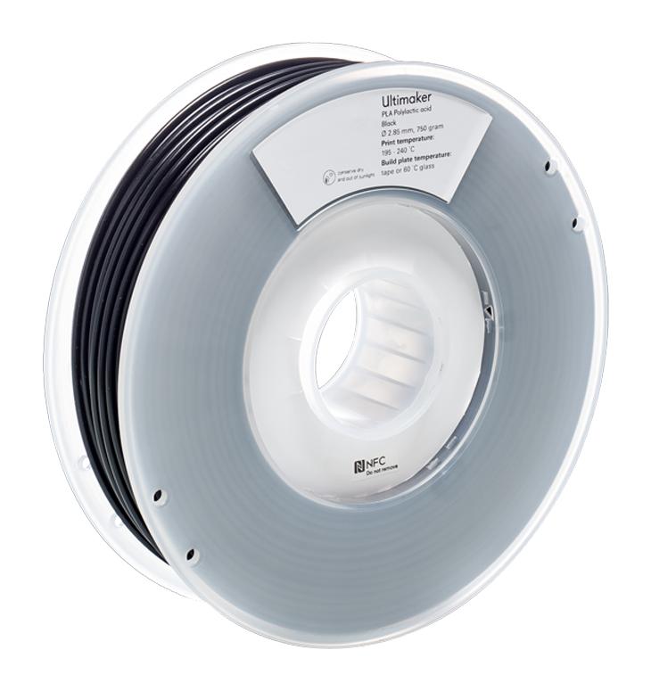 Ultimaker 1609 3D Printer Filament 2.85mm 750g PLA Black