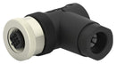 TE Connectivity T4112402041-000 Sensor Connector M12 Receptacle 4 Contacts Screw Socket Right Angle Cable Mount