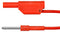 Schutzinger AL 8323 / 1 50 RT Test Lead 4mm Stackable Banana Plug Shrouded Pin Tip 600 V 19 A Red 500 mm